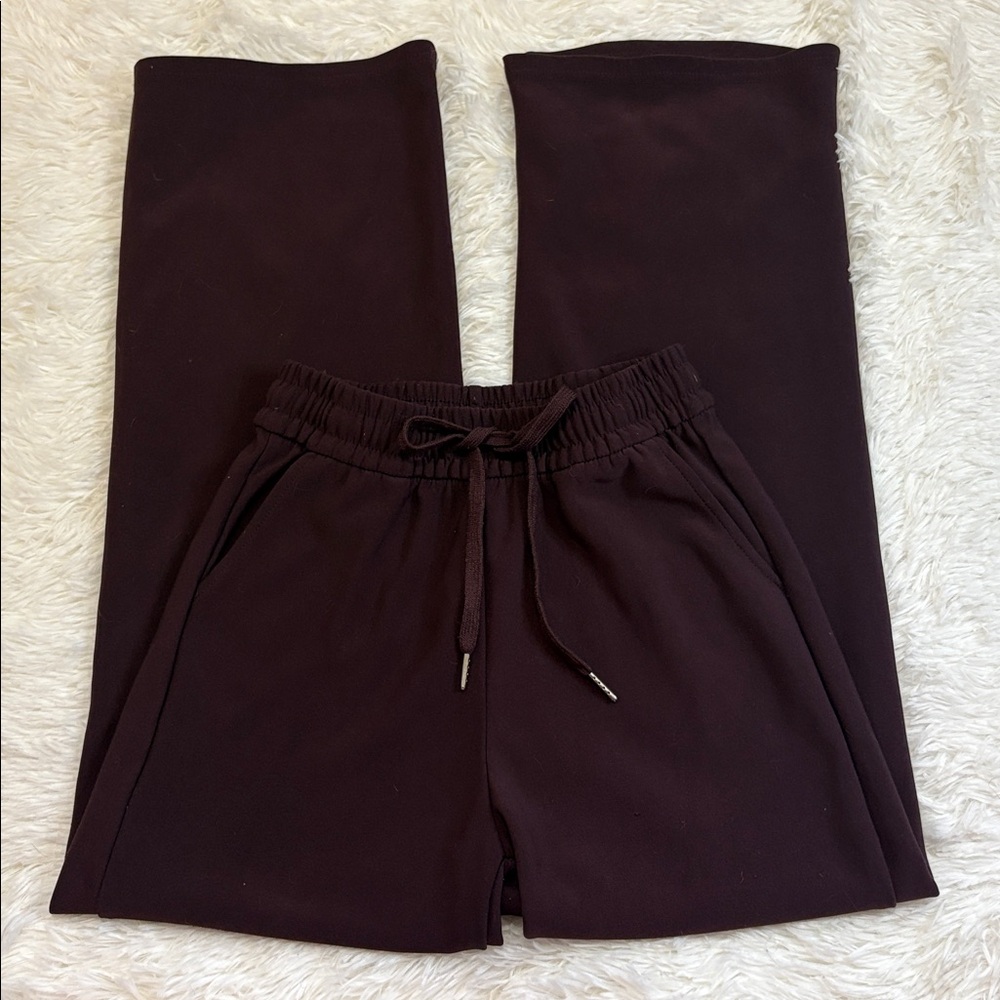 New Mix Cozy Drawstring Lounge Pants - Deep Plum